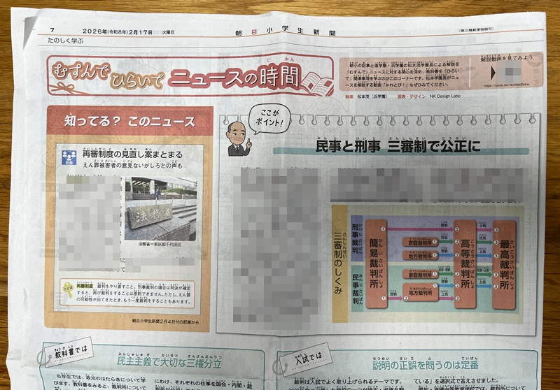 「むすんでひらいてニュースの時間」の記事